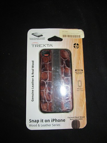 Trexta snap wood leather - snap, on